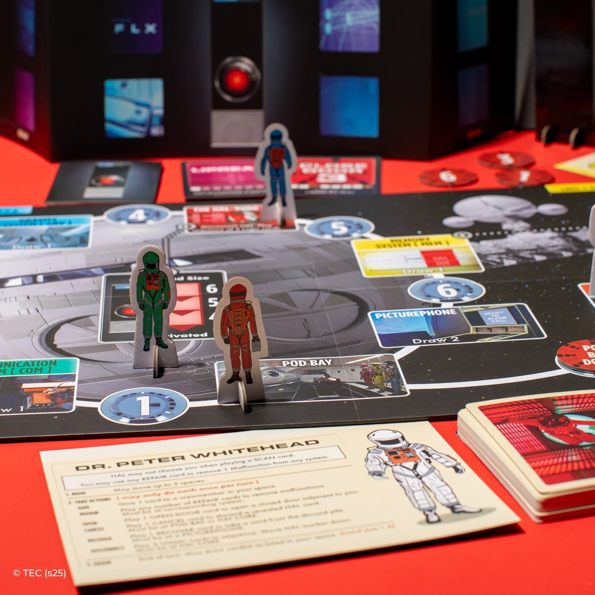 2001: A Space Odyssey board game components
