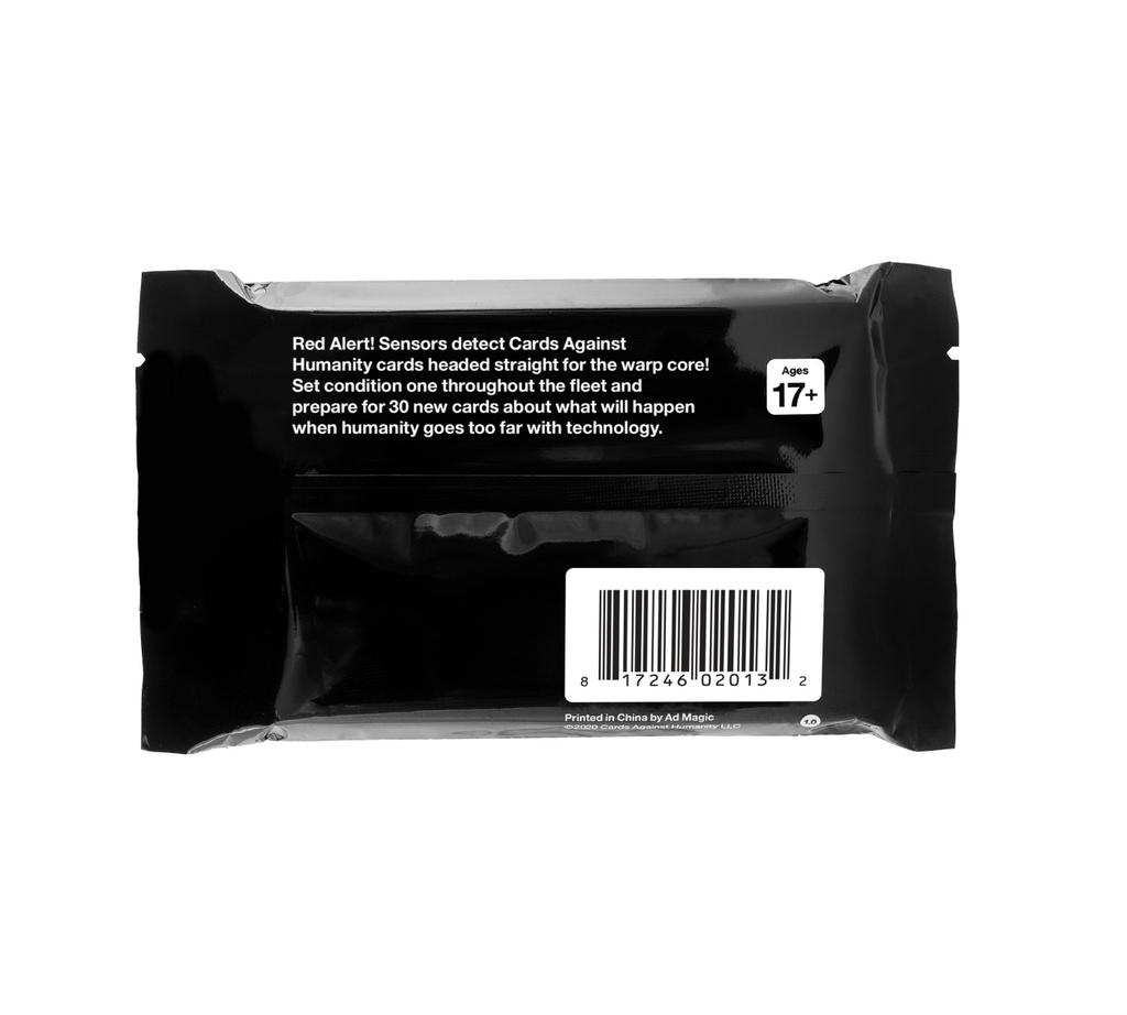 Cards Against Humanity Sci-Fi Pack back