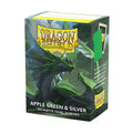 Dragon Shield Standard Dual Sleeves: Apple Green & Silver
