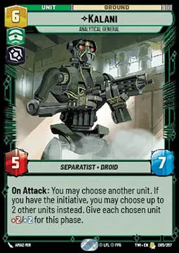 Kalani, Analytical General
