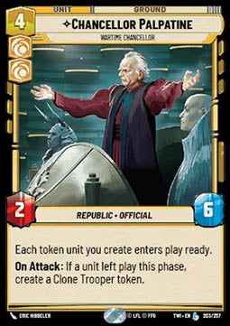 Chancellor Palpatine, Wartime Chancellor