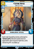 Satine Kryze, Committed to Peace