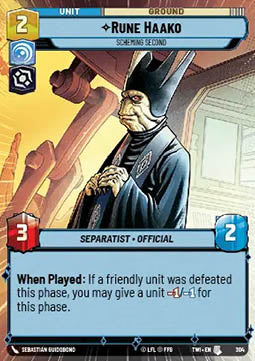 Rune Haako, Scheming Second