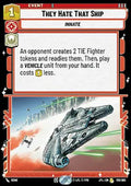 They Hate That Ship