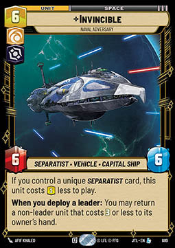 Invincible, Naval Adversary (V.2)