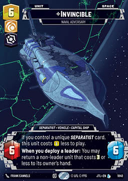 Invincible, Naval Adversary (V.3)