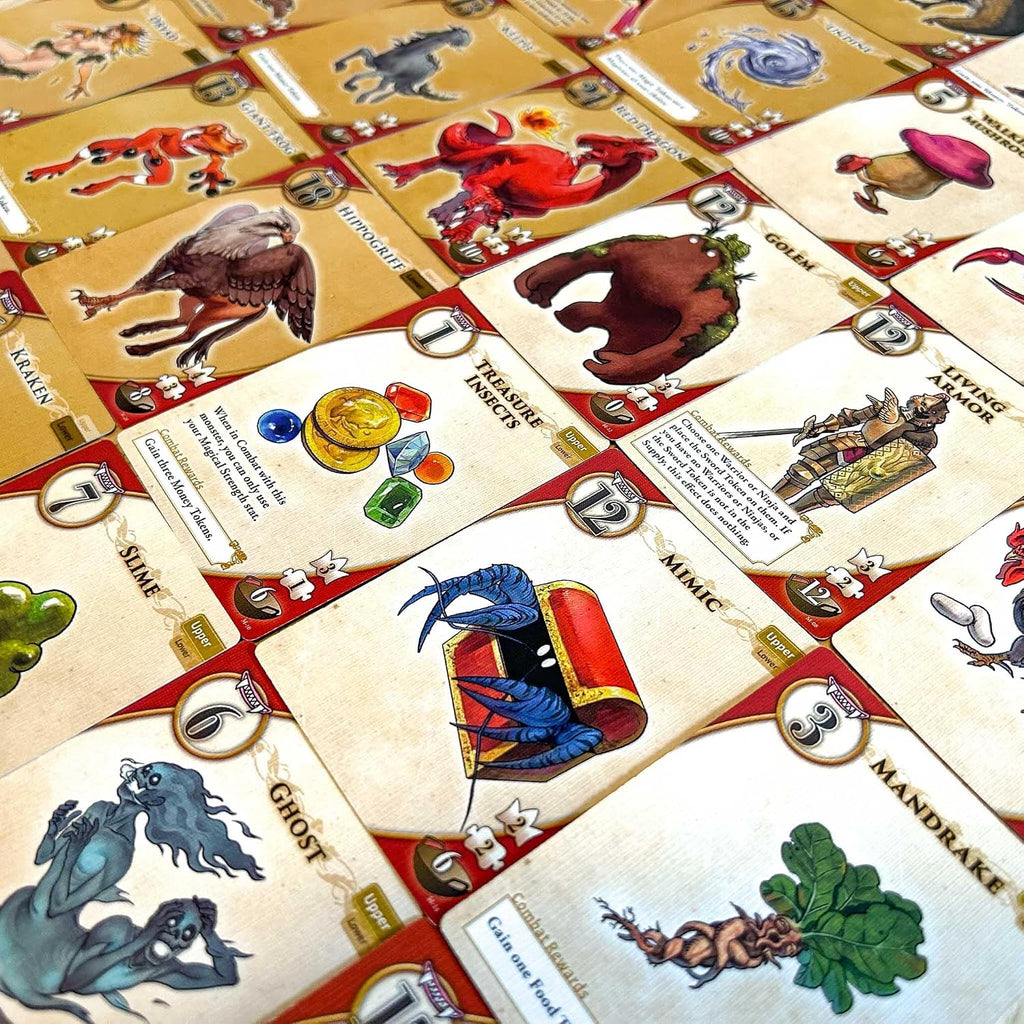 Monster Eater monster encounter cards from Delicious in Dungeon