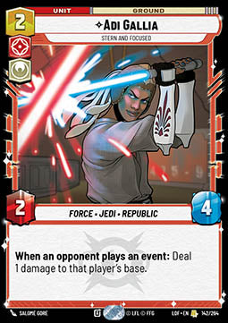 Adi Gallia, Stern and Focused (V.1)