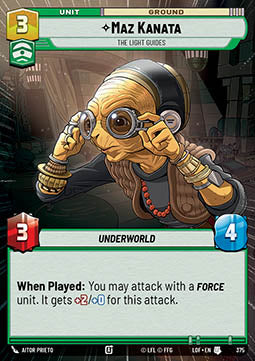 Maz Kanata, The Light Guides (V.1)