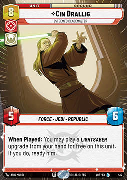 Cin Drallig, Esteemed Blademaster (V.1)