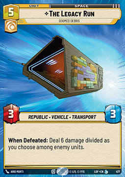 The Legacy Run, Doomed Debris (V.1)