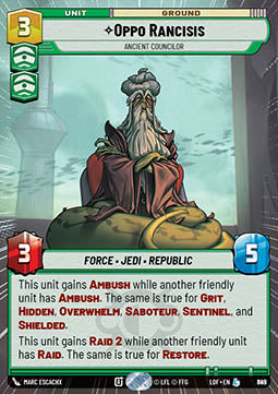 Oppo Rancisis, Ancient Councilor (V.2)