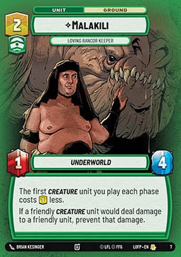 Malakili, Loving Rancor Keeper (V.1)