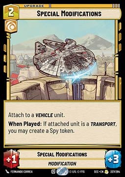 Special Modifications (V.1)