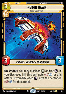 Ebon Hawk, Cause and Effect (V.2)