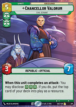 Chancellor Valorum, Civil Servant (V.1)