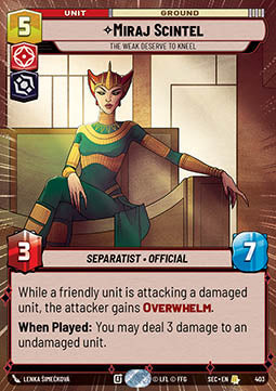 Miraj Scintel, The Weak Deserve to Kneel (V.1)