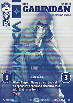 Garindan, Information Broker (V.4)