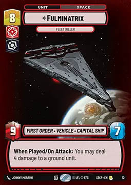 Fulminatrix, Fleet Killer (V.1)