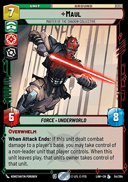 Maul, Master of the Shadow Collective