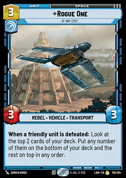 Rogue One, At Any Cost