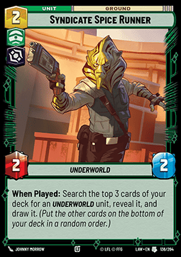 Syndicate Spice Runner