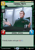 Admiral Motti, Chain of Command