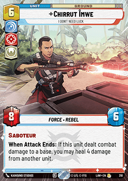 Chirrut Îmwe, I Don't Need Luck (V.1)