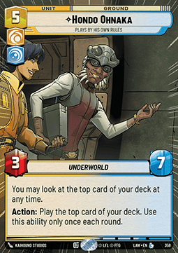 Hondo Ohnaka, Plays By His Own Rules (V.1)