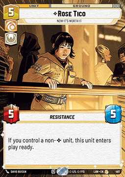 Rose Tico, Now It's Worth It (V.1)