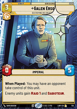 Galen Erso, Destroying His Creation (V.2)