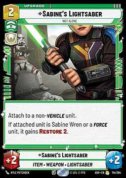 Sabine's Lightsaber, Not Alone