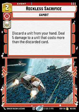 Reckless Sacrifice