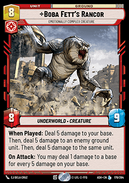 Boba Fett's Rancor, Emotionally Complex Creature