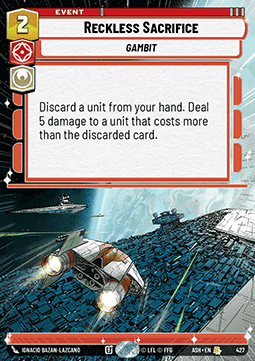 Reckless Sacrifice (V.1)