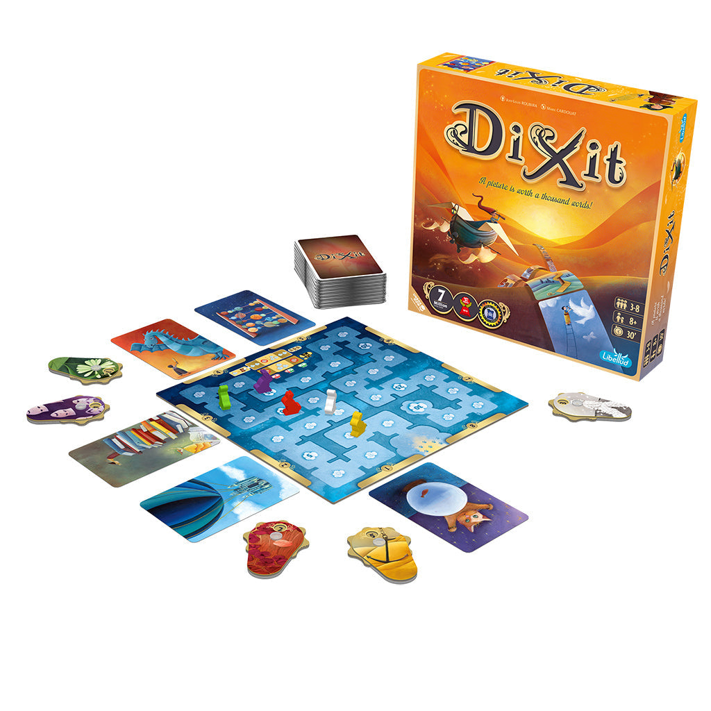 Dixit board and bunny meeples