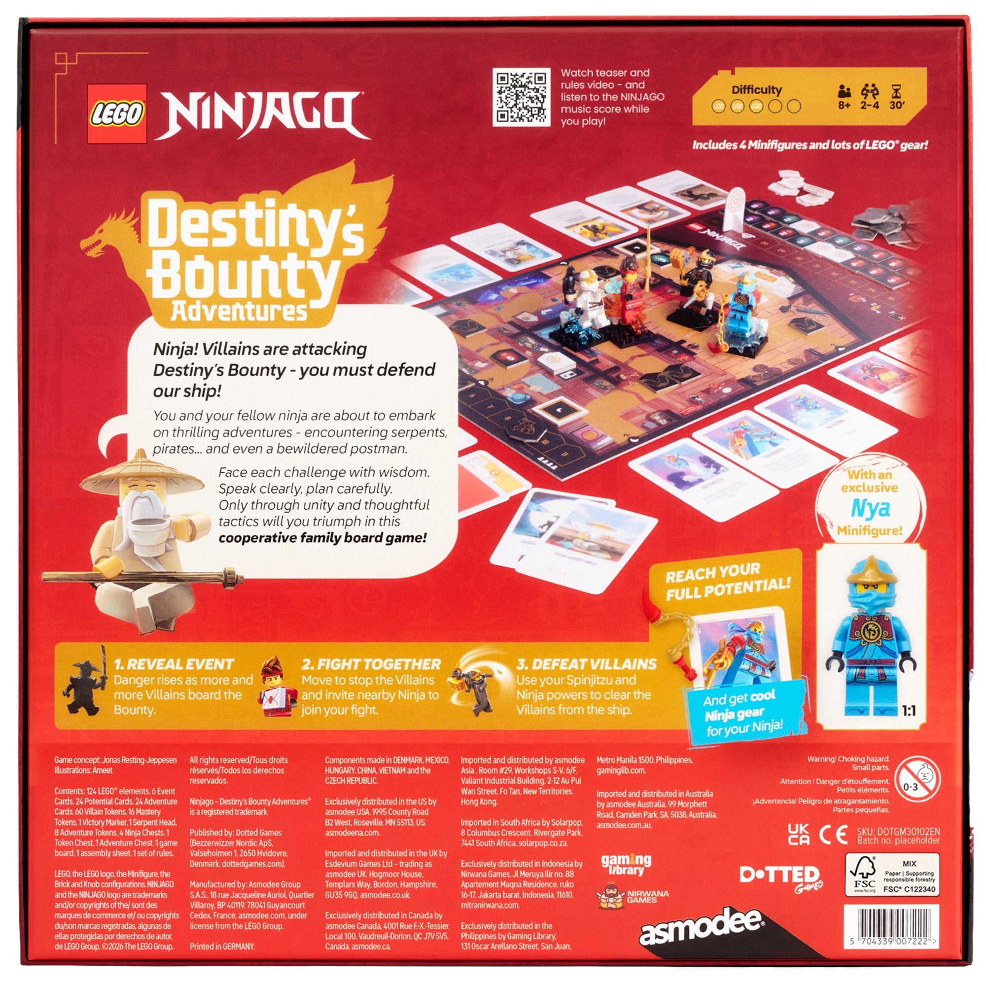 LEGO NINJAGO Destiny's Bounty Adventures box back