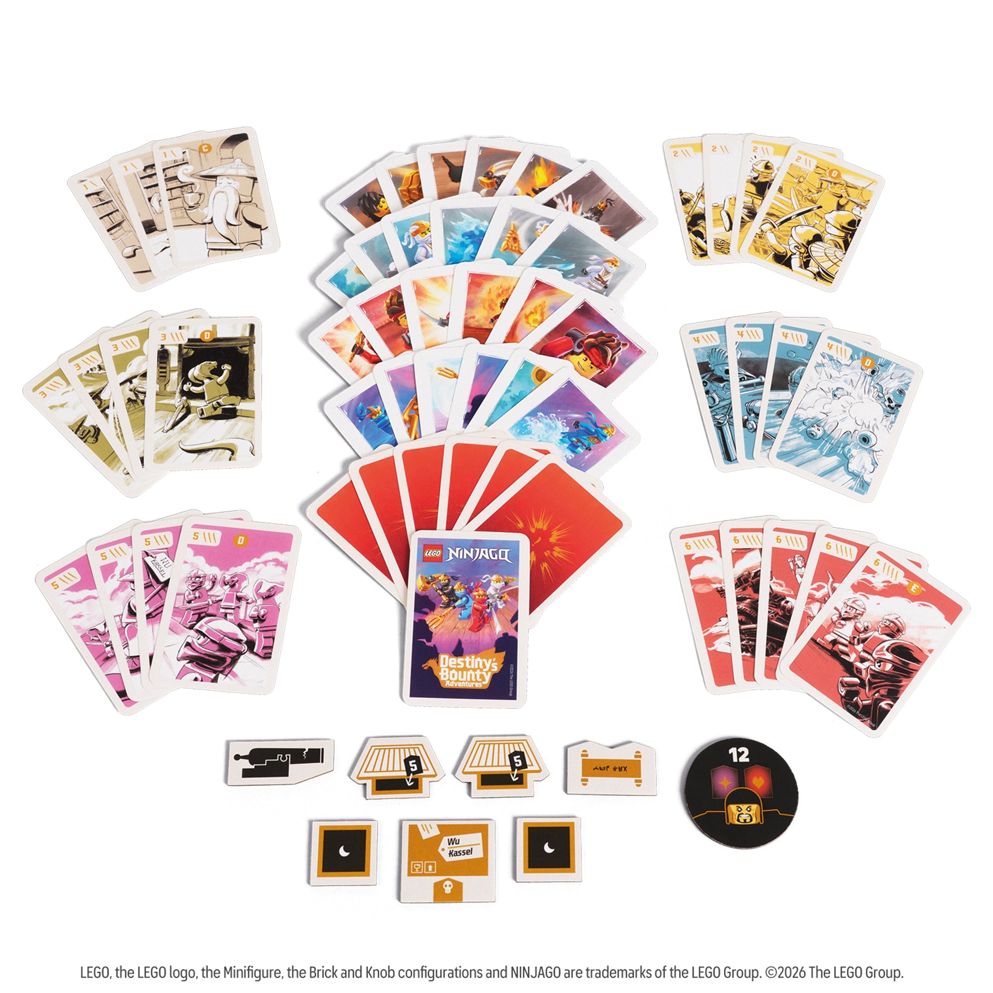 LEGO NINJAGO Destiny's Bounty Adventures components
