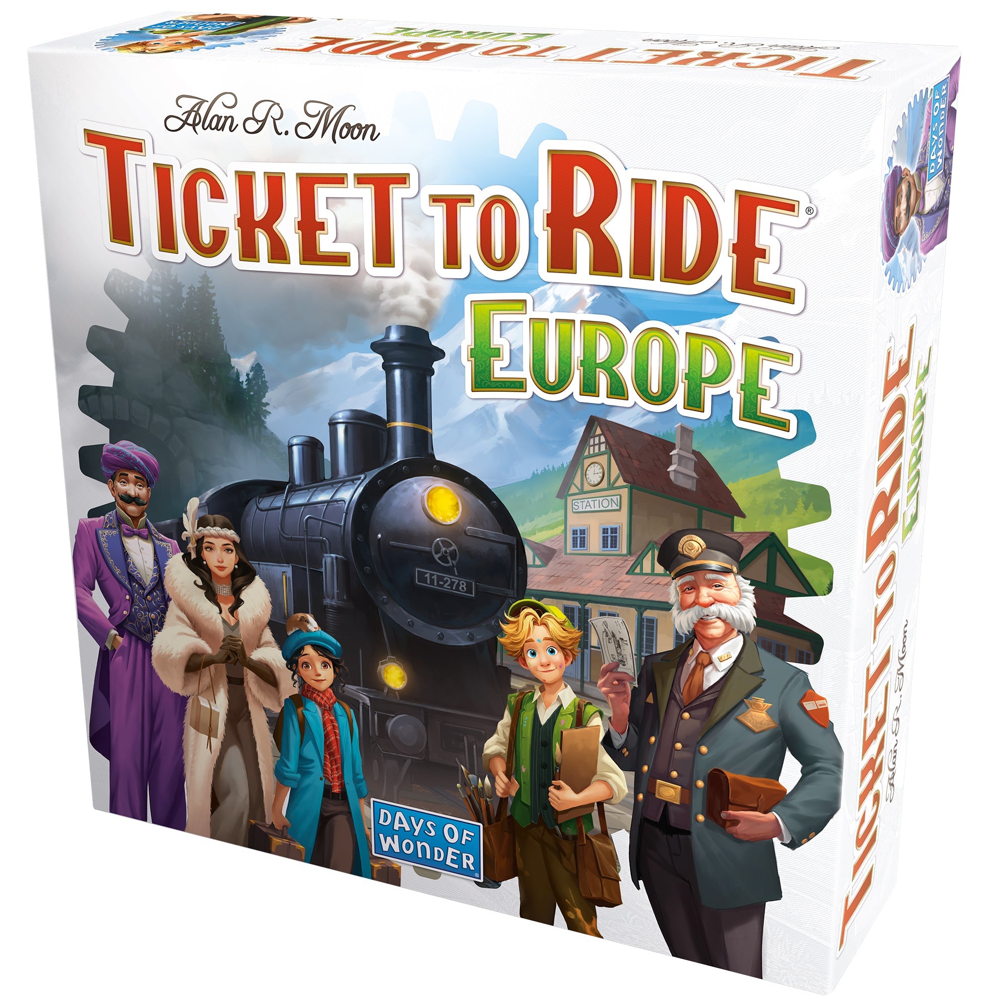 Ticket to Ride: Europe box angle