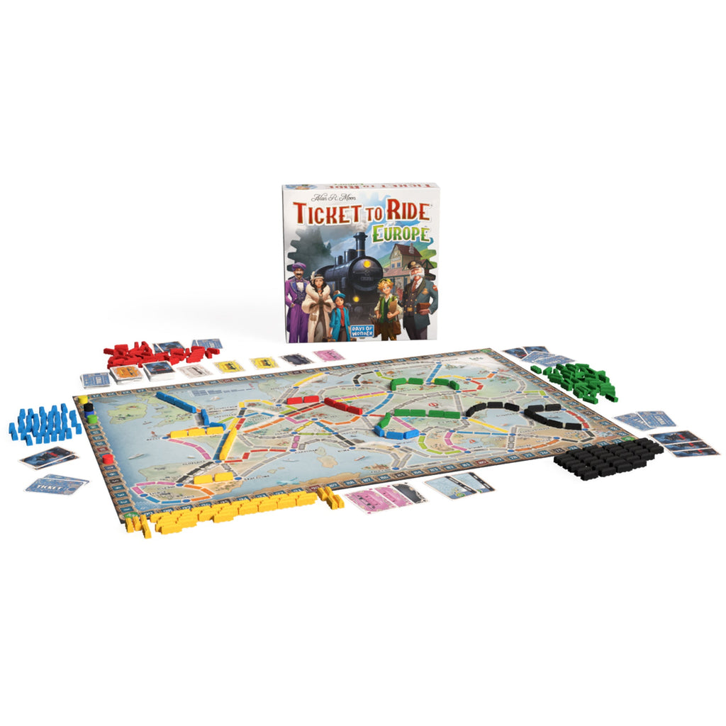 Ticket to Ride: Europe board and components