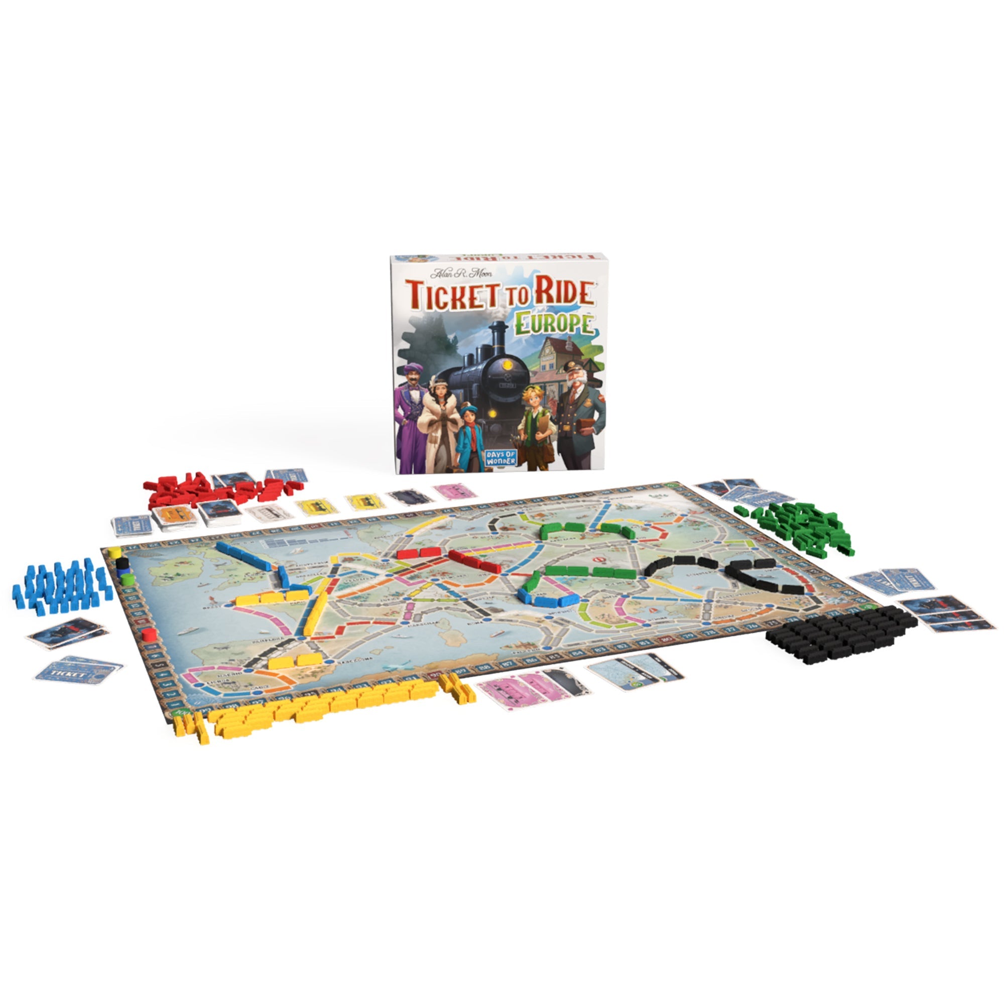 Ticket to Ride: Europe board and components