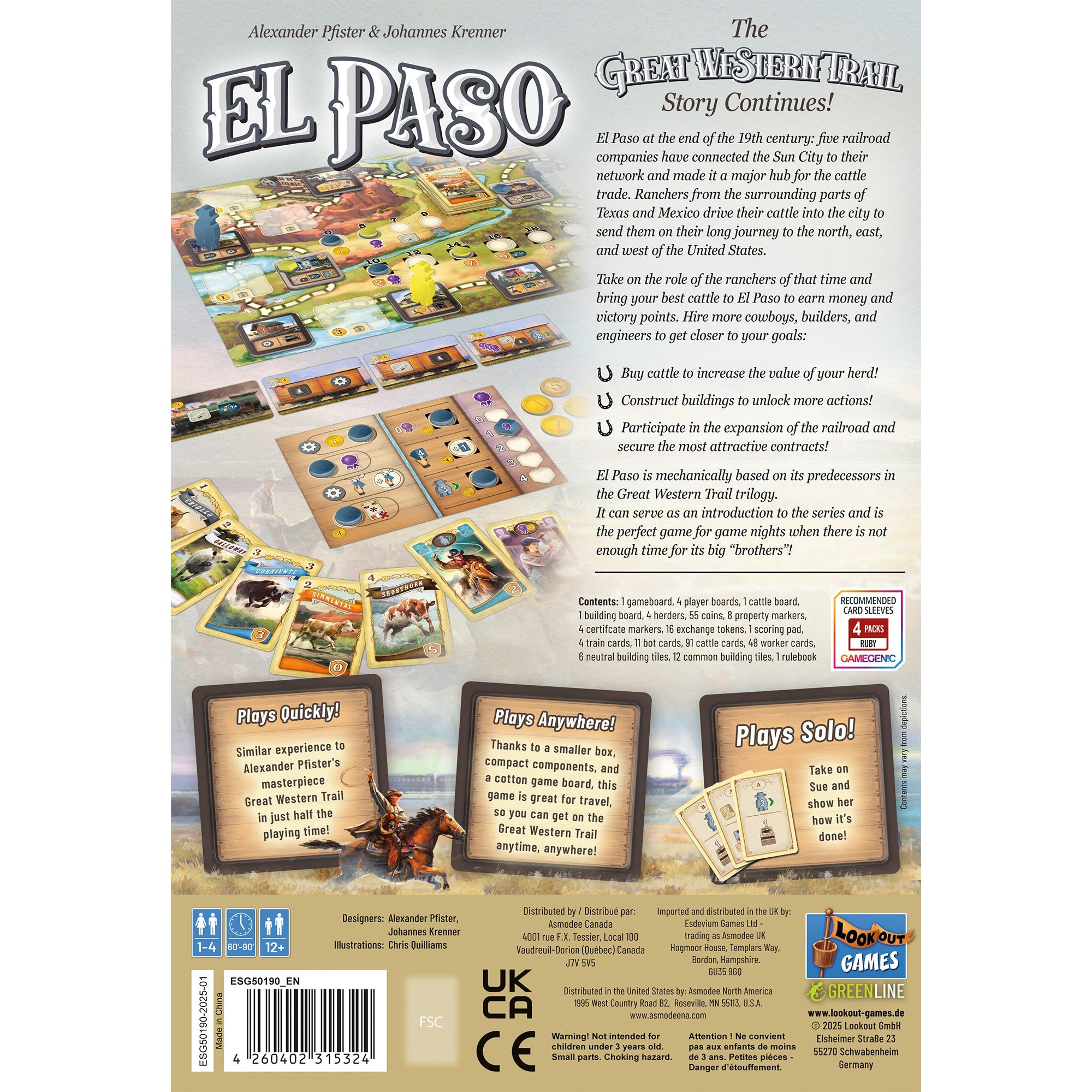Great Western Trail El Paso box back