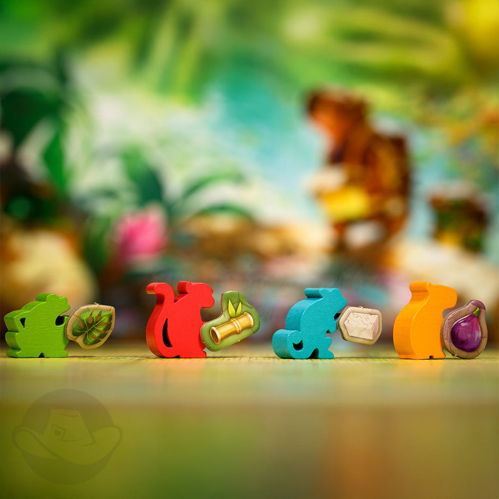 Everdell Emerland critter meeples and resources