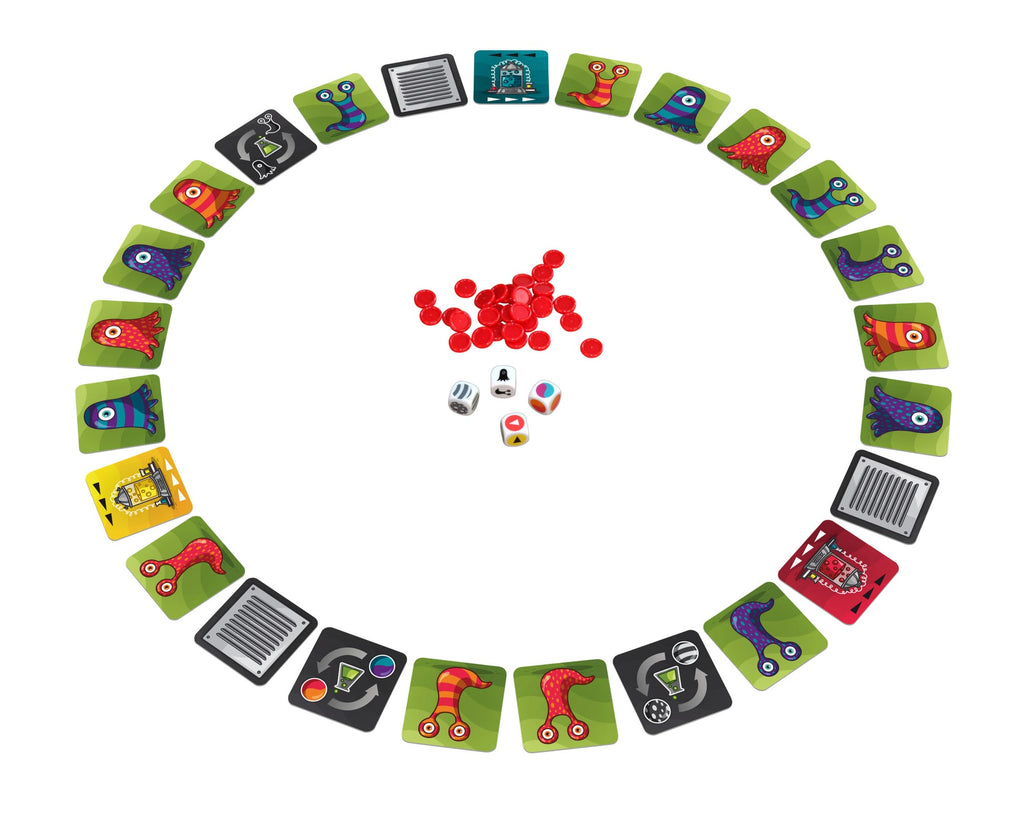 Panic Lab game components close-up