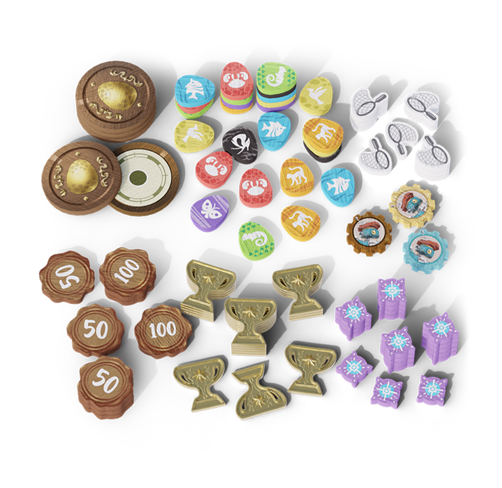 Wondrous Creatures: Upgraded Components full contents spread