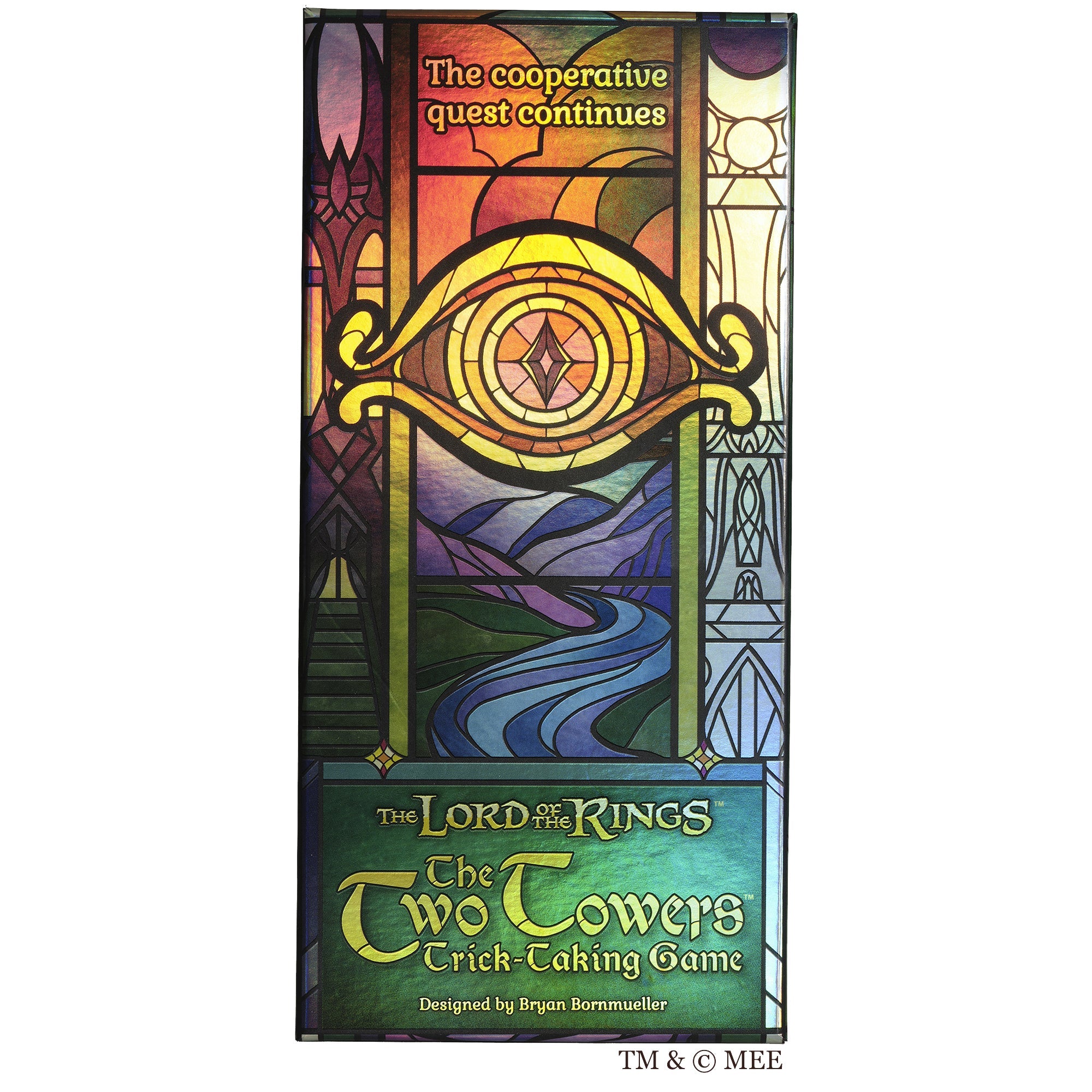 The Two Towers Trick-Taking Game box back