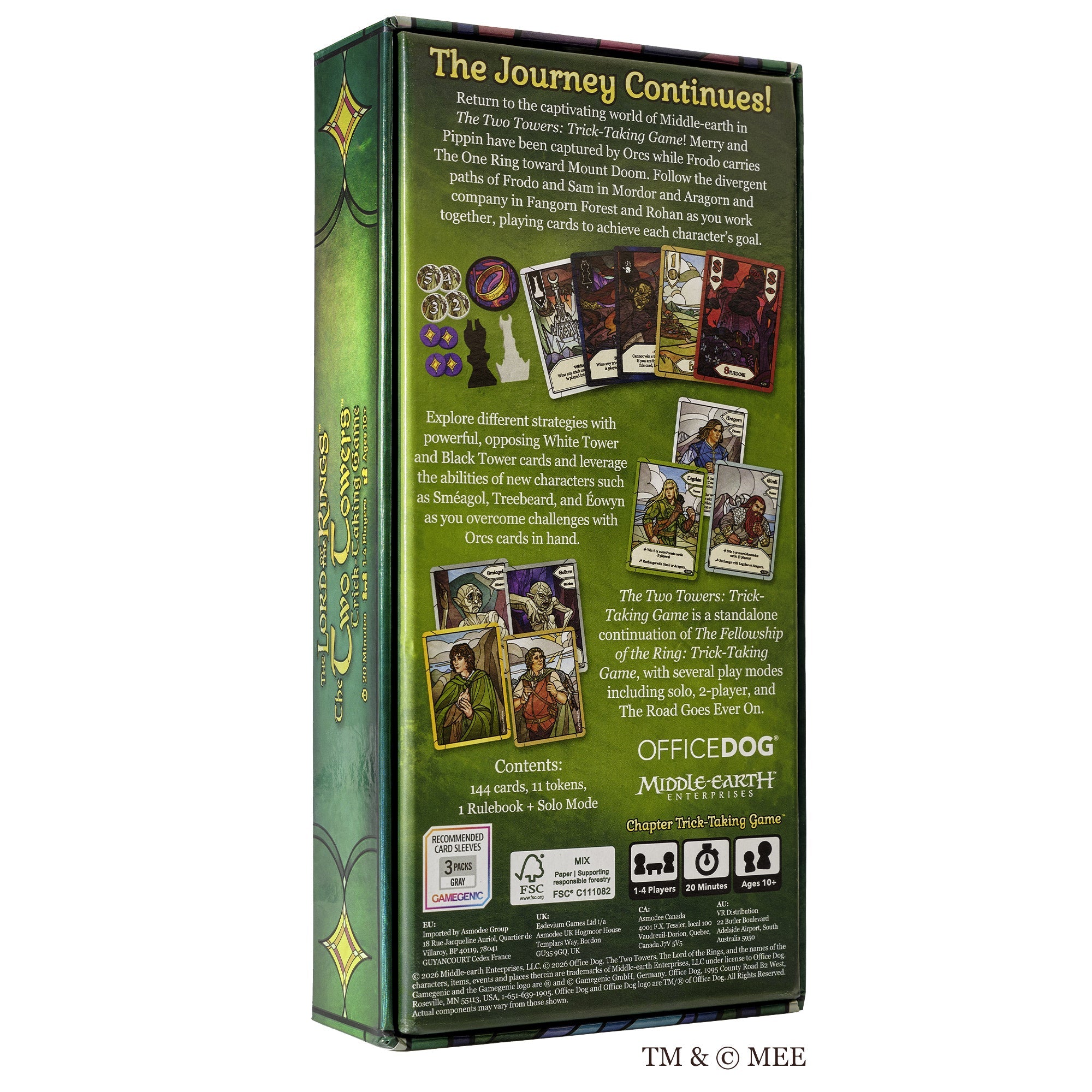 The Two Towers Trick-Taking Game cards