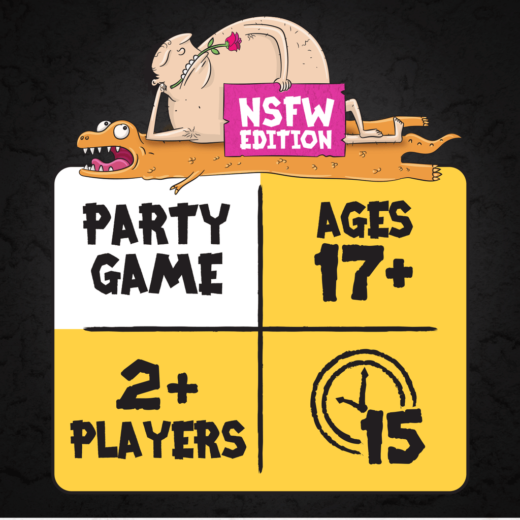 Poetry for Neanderthals NSFW Edition play info: 2+ players, 15 minutes, ages 17+