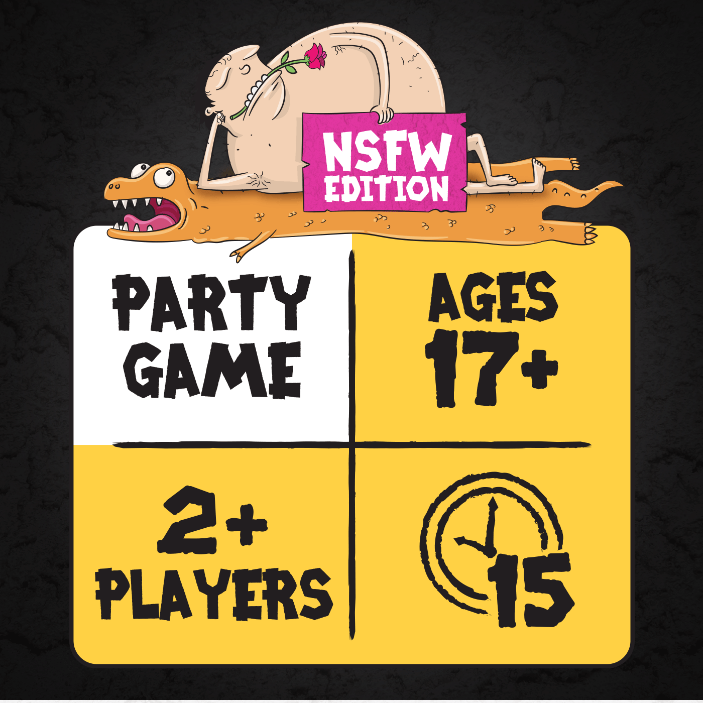 Poetry for Neanderthals NSFW Edition play info: 2+ players, 15 minutes, ages 17+