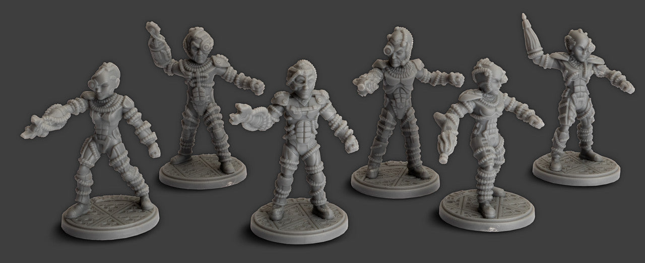 Locutus away team miniatures